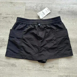 Zara cargo mini skort Sz S outdoors hiking neutral